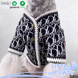 Littlepawty - DogIOR Sweater | Baju Anjing Kucing Premium Cardigan Anabul Hype Top dog and cat