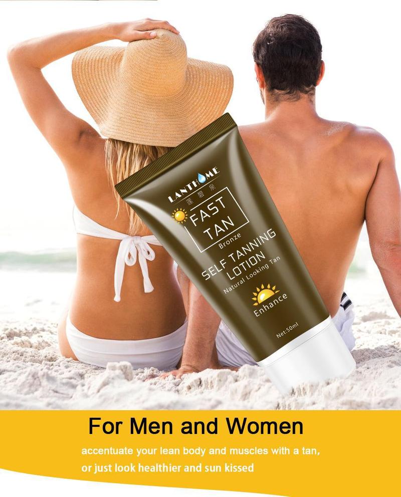 Product Introduction of Sun-Free Natural Black Bronze Wheat Color Body Lotion Black Cream Self Tanning Lotion 8