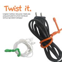 Gambar Pengikat Kabel Octagoods Twist Tie Cable Organizer Karet Silicone Reusable - 4inci (10cm) dari Octagoods Official Kota Administrasi Jakarta Barat 5 Tokopedia