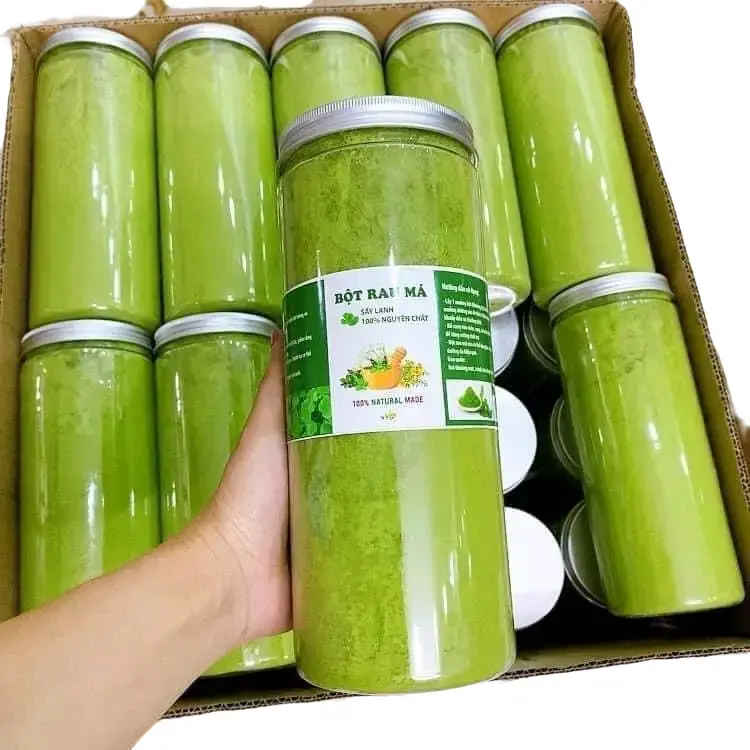 BỘT RAU MÁ SẤY LẠNH ( bột nguyên sơ) (  hộp 500gr) xem phần lưu ý trước khi đặc hàng 1