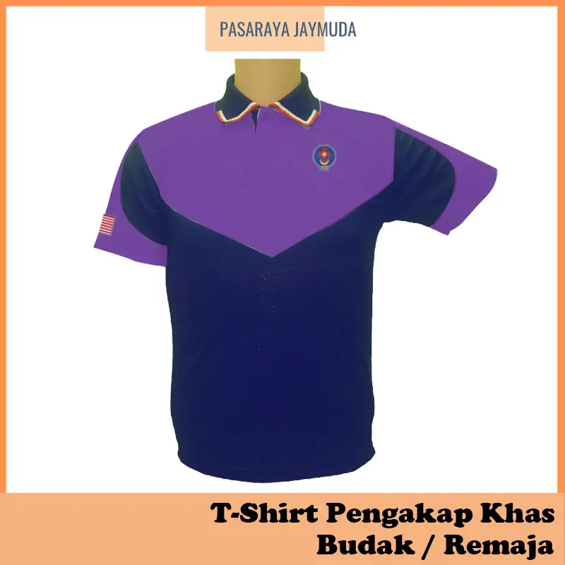 [NEW] BAJU T-SHIRT PENGAKAP PENDIDIKAN KHAS LENGAN PENDEK UNGU ORIGINAL / T-SHIRT SHORT SLEEVE PURPLE