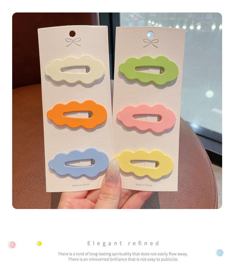 Product Introduction of Dreamy Pastel Cloud Hair Clips – Candy Color Wave BB Pins for Girls, Sweet Side Bang & Back Hair Clips, Kawaii Soft Gradient Hair Accessories for Women & Teens 3
