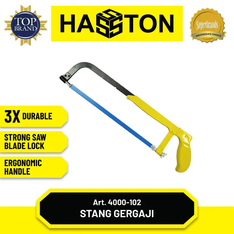 Hasston Stang Gergaji Besi / Hacksaw Frame (4000) 2