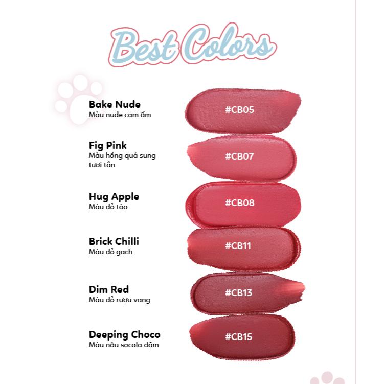 [LIVESTREAM] Combo 2 Cây Cat's Lab Blur Lip Velvet Chất Lì Mềm Mịn và Dễ Tán 25.5g 1