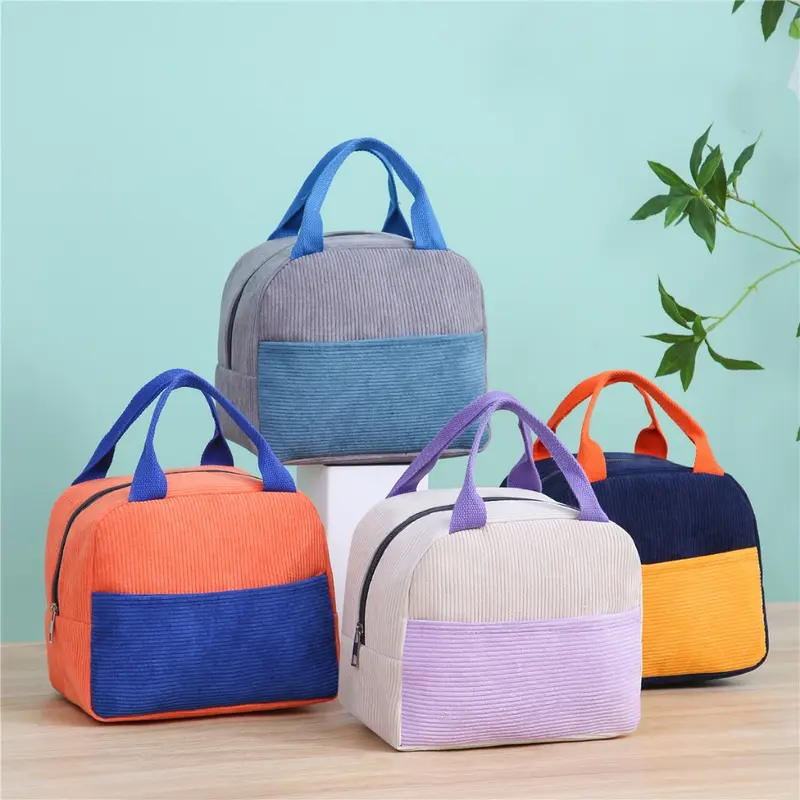 KM - Tas Bekal Twoin1 Colour / Tas Bekal 3 Lapisan Penahan Suhu / Lunch Cooler Bag / Box Makanan Aluminium / Kotak Makan Anak / Cooler Bag Multifunction 4