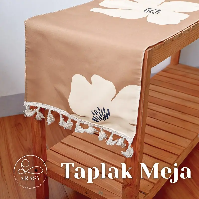 Taplak Meja Print Motif Aesthetic Rumbai