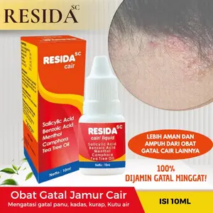 [ BPOM ] Resida Cair 10 ml - Obat Penyakit Kulit Jamur, Panu, Kadas, Kurap, Kutu Air