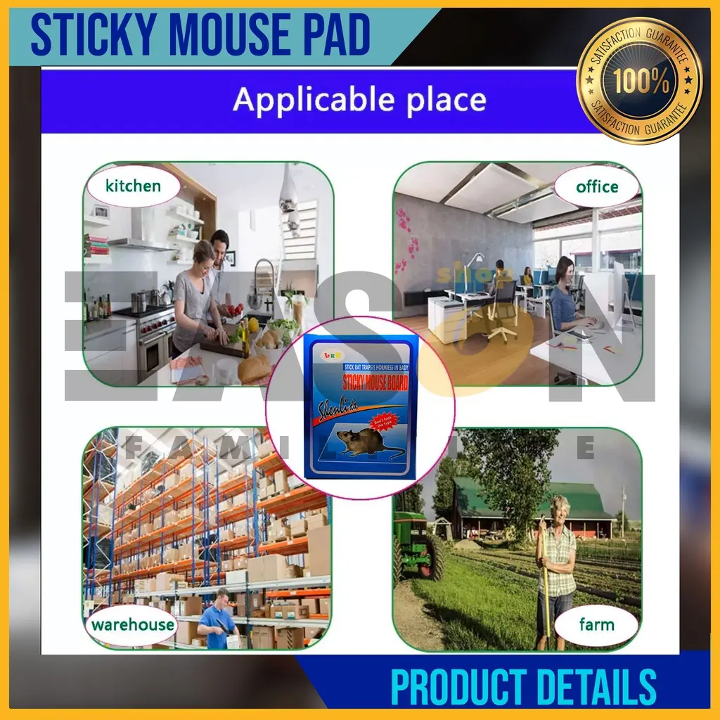 1Pcs COD Large Mouse rat Sticky Mice Rodent Glue Board Bait Trap ...