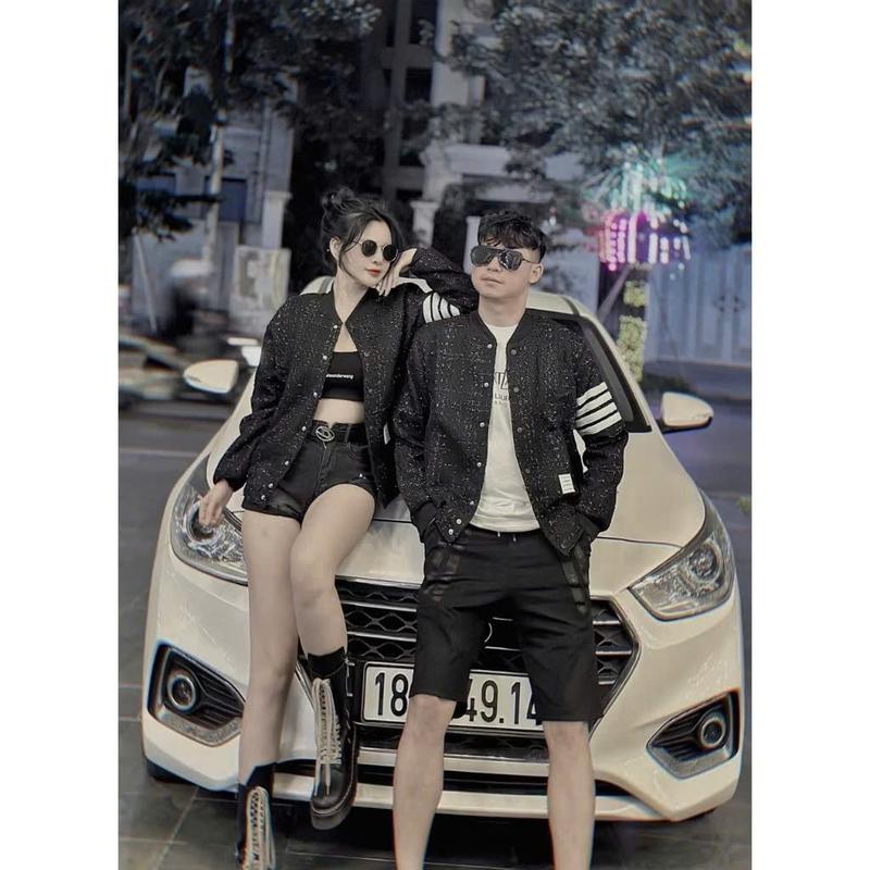 áo bomber nam , nữ dạ kim tuyến 2 lớp 4 vạch tay có size từ 38-70kg