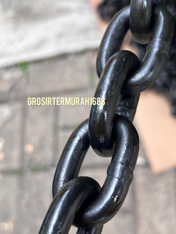 Chain Baja Jual Rantai Baja G80 10mm / Chain Block 10mm / Rantai Baja HItam 10mm ...