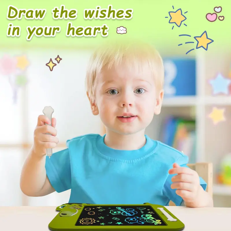 Dinosaur Design LCD Writing Tablet, 1 Count Colorful Screen Drawing Board, Educational Toy for Boys & Girls, Best Birthday Gift 2