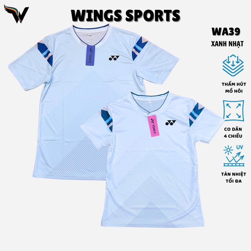 Áo cầu lông WA39 - màu xanh nhạt dành cho tập luyện và thi đấu Nam Nữ Top Sport