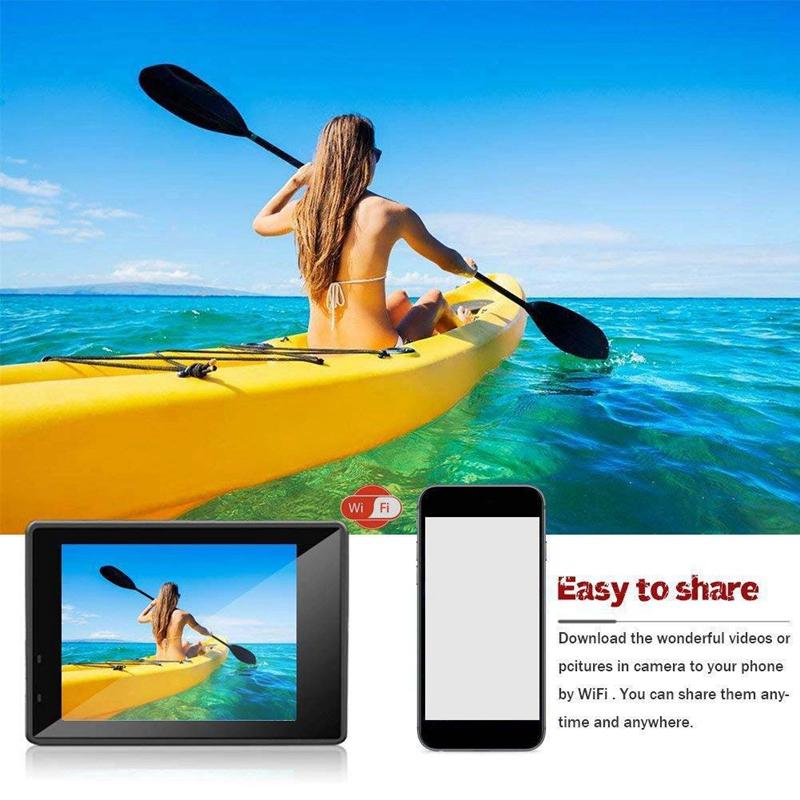 Motion Camera, 4K HD Camera Wifi Diving Sports Camera DV Waterproof Outdoor Underwater Camera 2