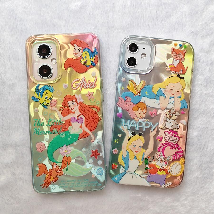 เคสการ์ตูนนางเงือกน่ารัก Alice Ripple, สำหรับ OPPO RENO 14F, 14, 13 PRO, 13F, 12F, 12, 11F, 8T, 8Z, 