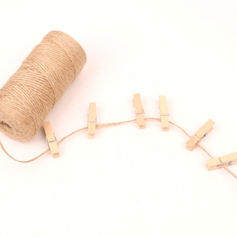 1 Roll Natural Jute Twine, Durable Jute Rope For Arts And Crafts, Packing String For Gifts, DIY Crafts, Festive Decoration 4