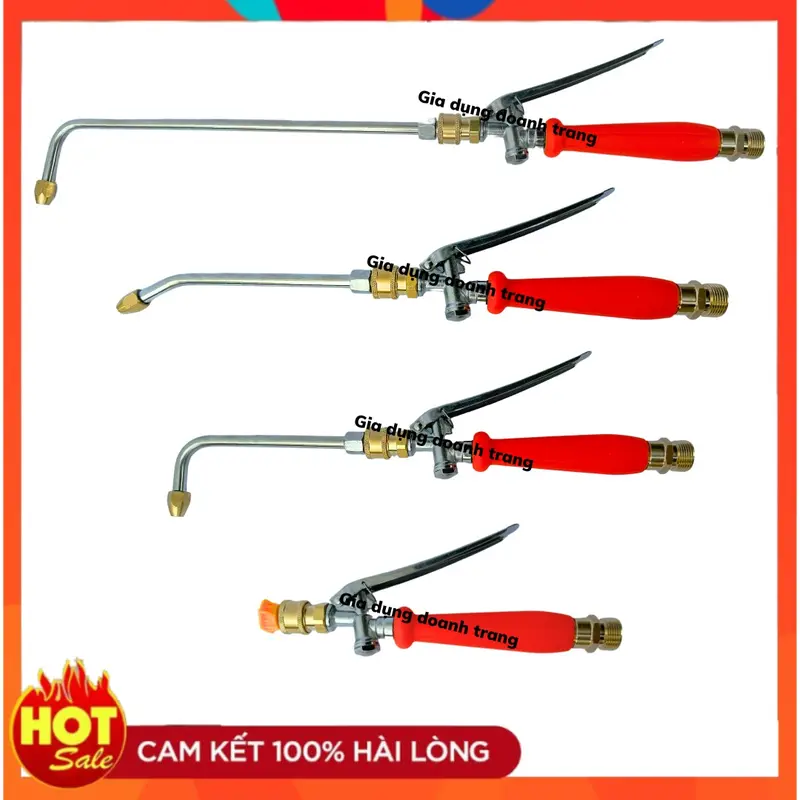 Tay Bóp Xịt Rửa Vệ Sinh Máy Lạnh - Điều Hòa . Có Gắn Khớp Nối 1/4 (TAY BÓP CAM) 0