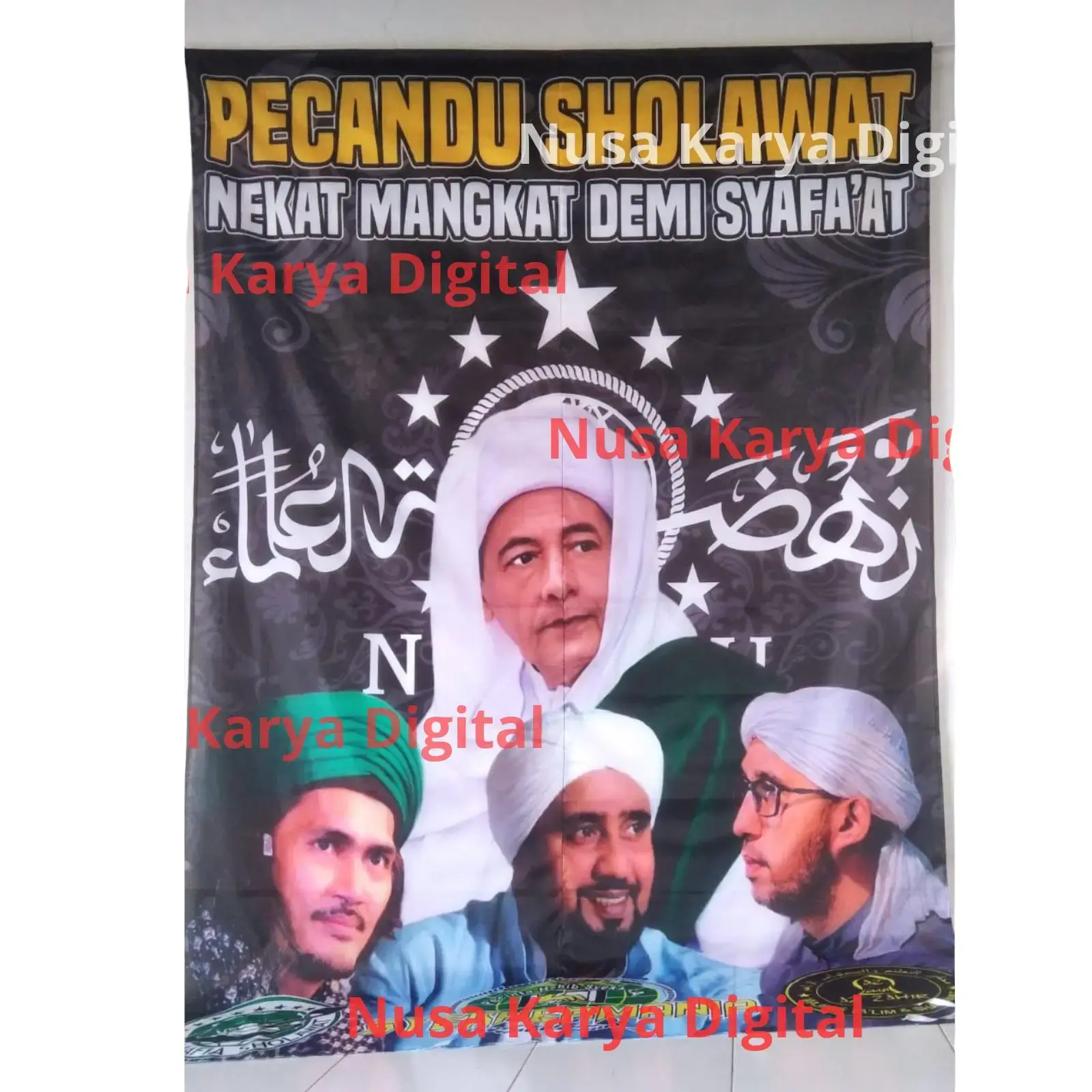 [120x90] BENDERA MAJELIS HABIB | FREE STIKER COD SPANDUK KAIN