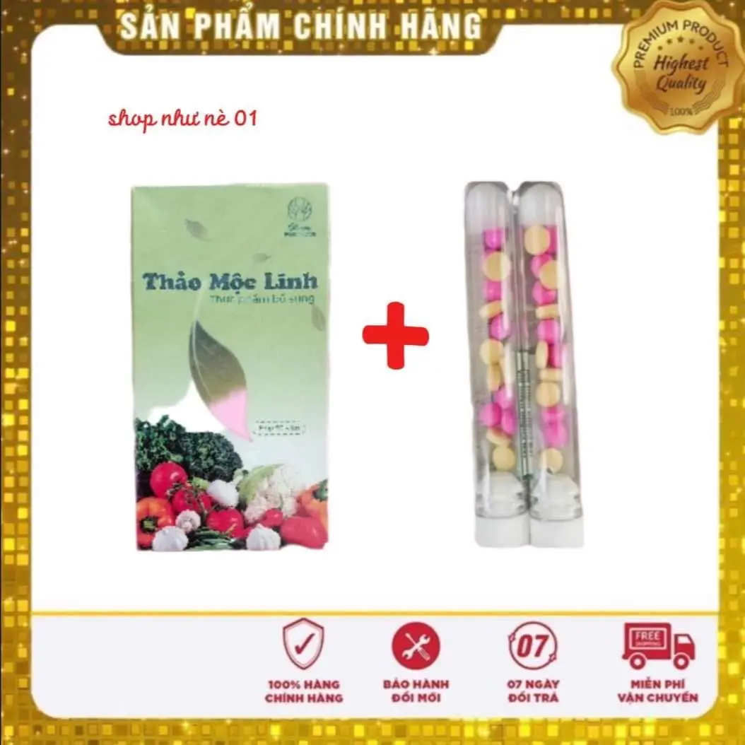 VIÊN UỐNG THẢO MỘC LINH TẶNG 2 ỐNG HỒNG HỖ TRỢ CHĂM SÓC SẮC ĐẸP (LÀM ĐẸP) NGƯỜI LỚN