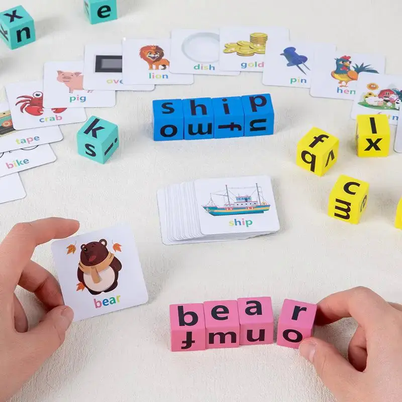 Khối Chữ Cái Montessori Bằng Gỗ, Bộ Ghép Hình Ghép Nhận Thức, Dành Cho Trẻ Em, Học Tập Ghép Chữ Cái, Đồ Chơi Giáo Dục, Trò Chơi Chiến Đấu 5