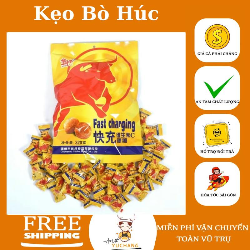 Kẹo ngậm vị Bò Húc - ăn vặt YuChang Candy Snack  Food