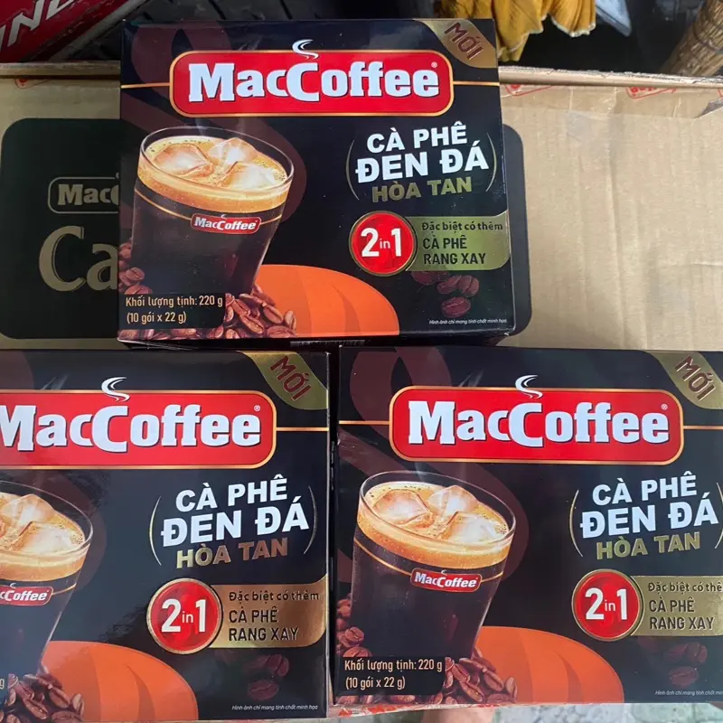 COMBO 3 HỘP PHỐ ĐEN ĐÁ HOÀ TAN GÓI LỚN- TÔNG 30 GÓI CÀ PHÊ