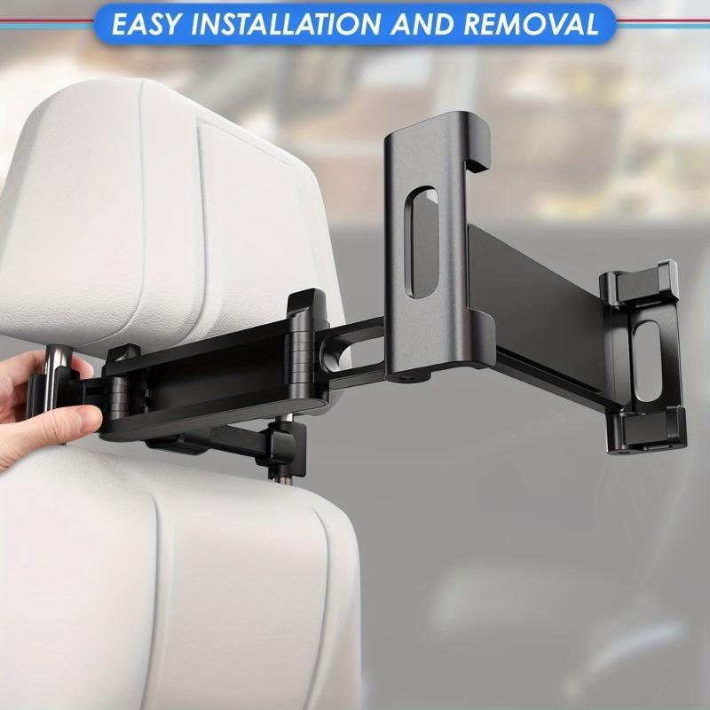 Car Seat Back Tablet Holder, 1pc Adjustable Car Seat Back Tablet Mount, Car Tablet Stand for 5"-12.9" Devices, Car Accessories 7