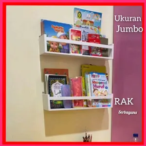 Rak buku tempel minimalis