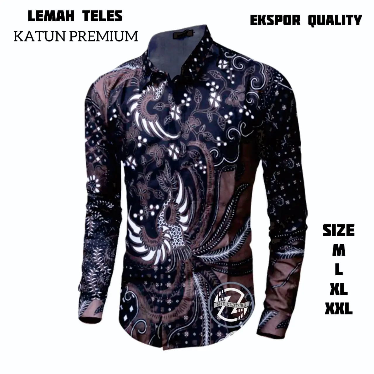 KEMEJA BATIK PRIA MOTIF LEMAH TELES Katun Baju Panjang Hitam Distro Hitam Distro Kaos Hem Kaos Hem Keren Dewasa