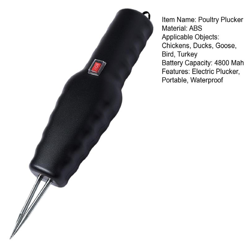 Udxizvk Deep Texture Cone Head Plucker Portable Electric Poultry Plucker for Quick and Easy Feather Removal for Chickens Ducks Geese and Turkeys Rechargeable and Compact Design 2
