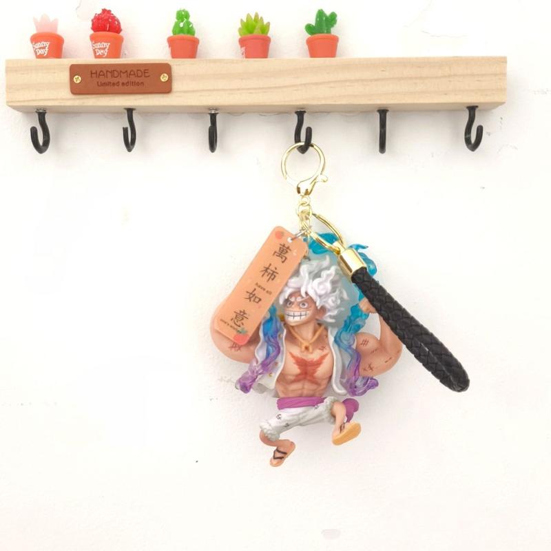 Product Introduction of Móc Chìa Khóa One Piece NICKA Luffy, Thiết Kế Vua Hàng Hải Bánh Răng Thứ Năm Mặt Dây Chuyền Cặp Sách Học Sinh Apollo, Quà Tặng Cho Bé Trai, Phụ Kiện Mặt Dây Chuyền Cá Tính Hoa Móc Khoá Nữ 6