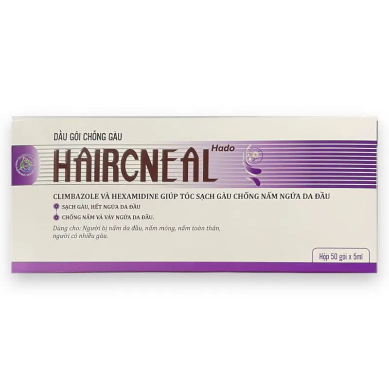 Dầu gội HairCneal, dầu gội HairCneal dành riêng cho tóc gàu, nấm da đầu nhiều hộp 50 gói, Chai 50ml, chai 100ml Nữ 6
