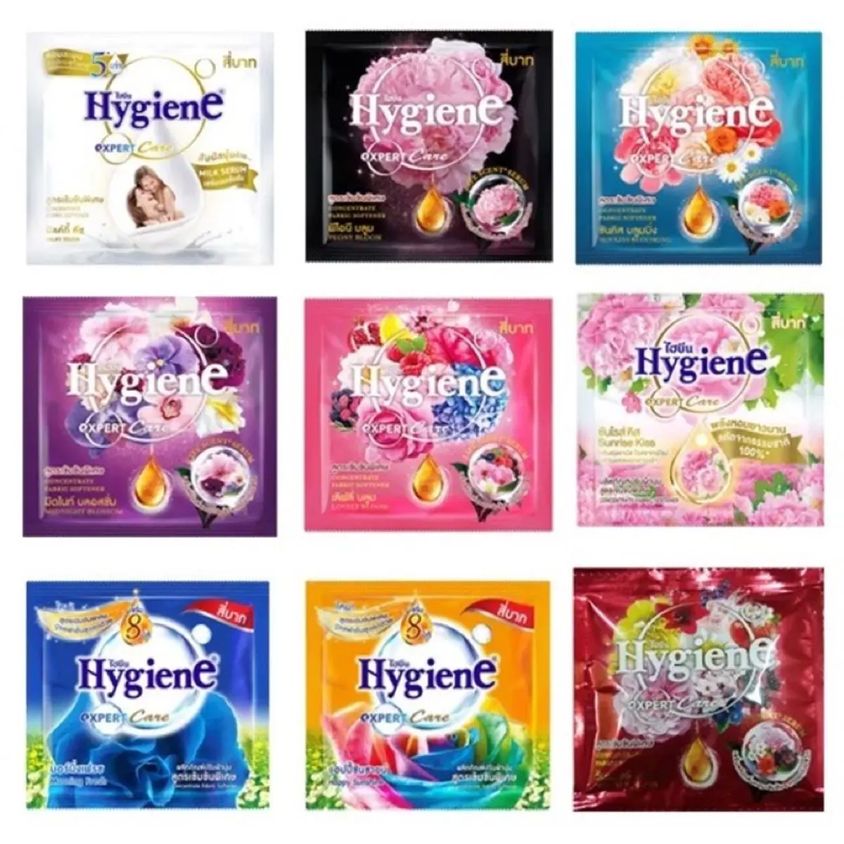 Dây 12 gói nước xả Thái Lan - Đủ màu