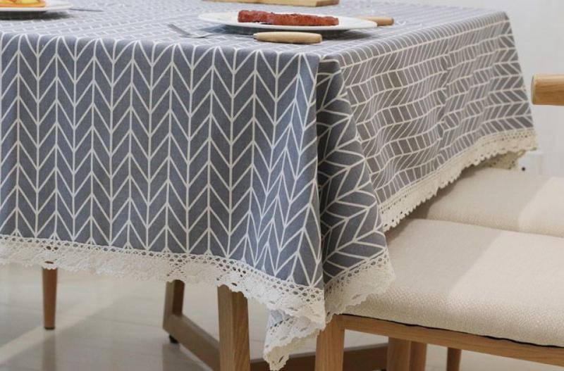 Product Introduction of Khăn trải bàn, Phong cách INS, Chất liệu bông và vải lanh, Thiết kế kẻ sọc tươi mới, Phổ biến trên Internet, Thích hợp cho bàn ký túc xá và bàn cà phê hình chữ nhật, Vải bọc 25