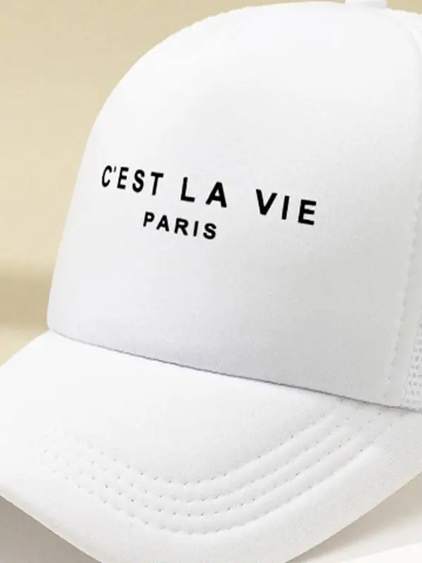 Letter Pattern Baseball Cap, Casual Summer Outdoor Sports Hat for Men & Women, Trendy Accessories for Daily Life 3
