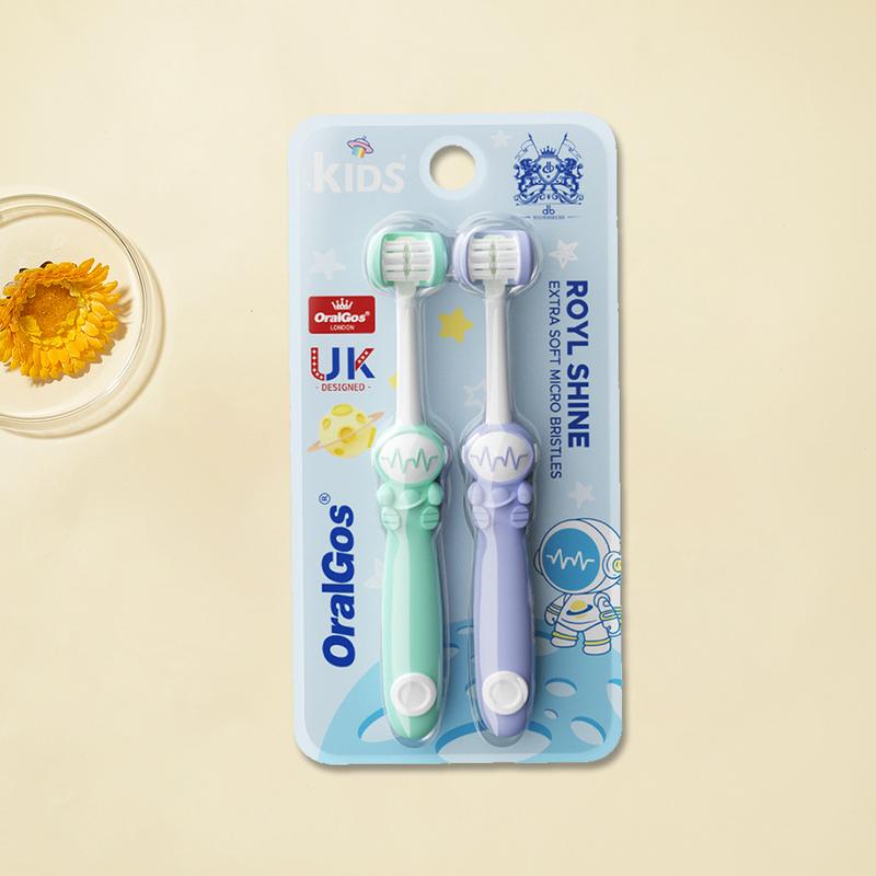 Bàn Chải Đánh Răng Tóc, Chất Lượng Cao Cấp, Hai Gói, Siêu Mềm Và Siêu Mịn, Thích Hợp Cho Trẻ 3-12 Tuổi, Thiết Kế Hình Phim Hoạt Hình, Bàn Chải Đánh Răng Răng Sưa, Thoải Mái Trong Miệng, Bàn Chải Đánh Răng Ba Đầu 6
