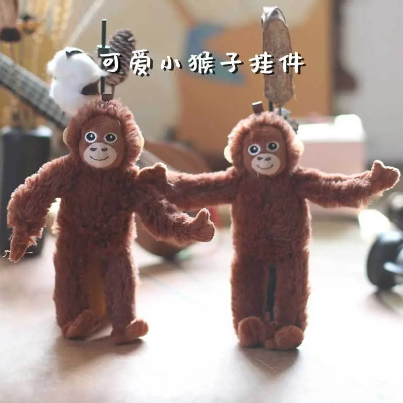 ตุ๊กตาของเล่นตุ๊กตา จี้ลิงน้อยน่ารัก สไตล์อินเทรนด์ จี้กระเป๋ากอริลลา พวงกุญแจ Ragdoll