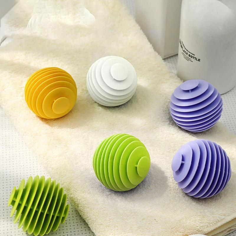 Product Introduction of Bóng Giặt, Màu Xanh Lá Cây / Tím / Cam, Chống Rối, Có Thể Tái Sử Dụng, Làm Bằng TPR, Bóng Giặt, Mềm Mại, Để Cọ Rửa Mạnh, Hòa Tan Vết Bẩn Nhanh Chóng 3