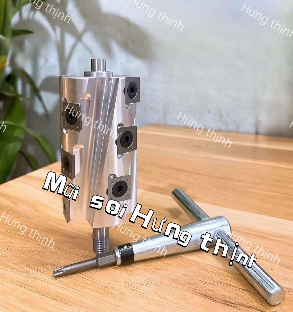 Trục bào hạt lắp máy cầm tay cao cấp 12 hạt hợp kim