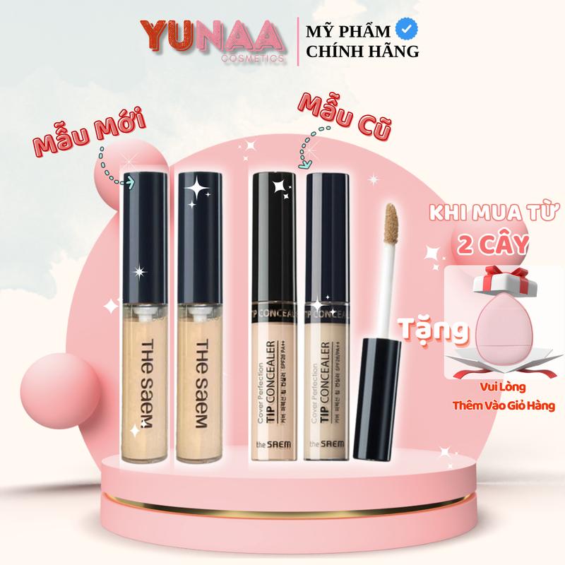Kem Che Khuyết Điểm The Saem - Kem Che Khuyết Điểm The Seam Cover Perfection Tip Concealer SPF28 PA++ 6.5g