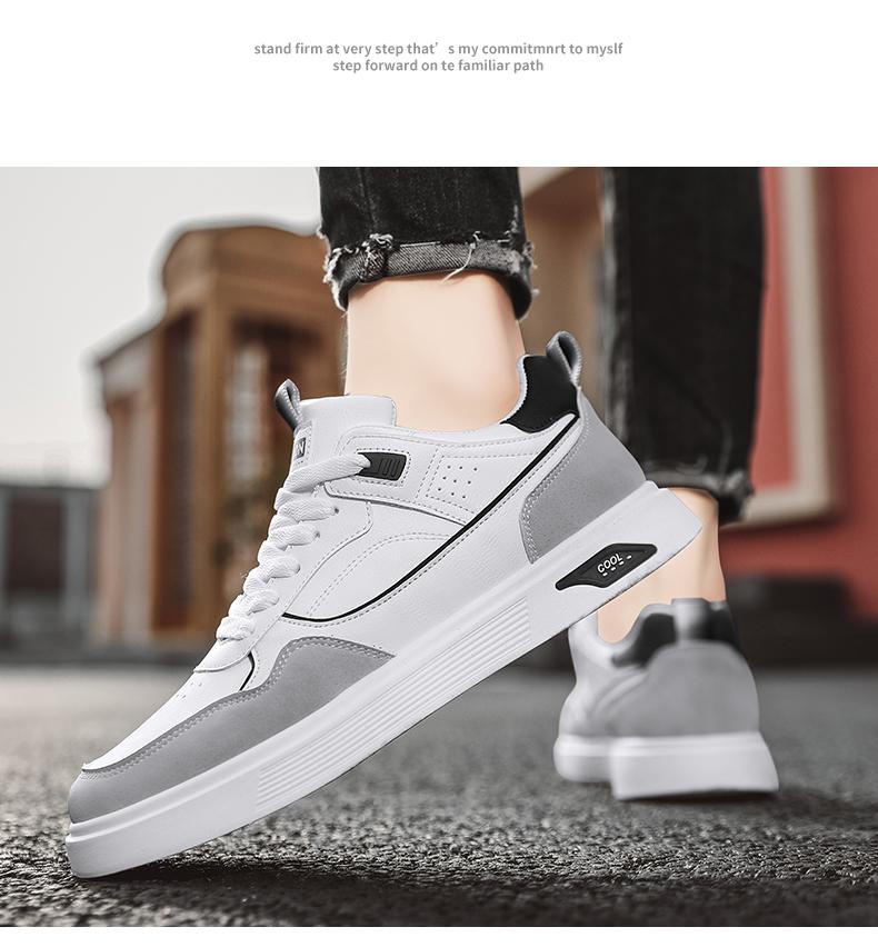 Product Introduction of Labor Protection Men's Shoes Summer 2025 New Waterproof Non-slip Leather Panel Shoes Men's Casual Sports Work White Trendy Shoes 12