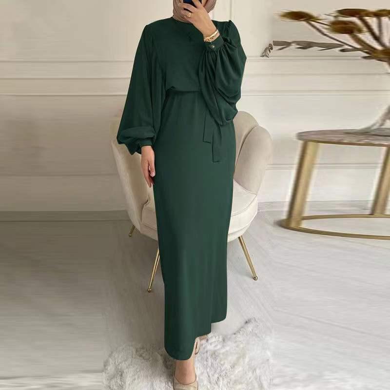 Product Introduction of Đầm Nữ, Thời Trang, Tay Phồng Bó Sát Eo, Cổ Tròn, Dài Tay 6