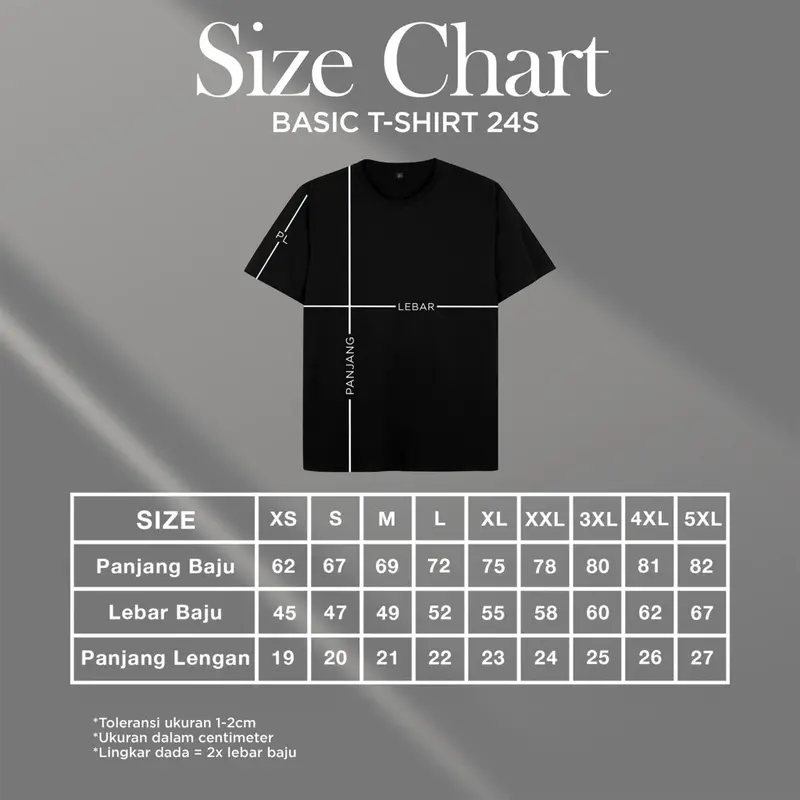 KAOS POLOS COTTON COMBED 24S LENGAN PENDEK ONECK REGULER FIT PREMIUM BASIC SHORT SLEEVE UNISEX T-SHIRT MONOCHROME SERIES - PART 1 2