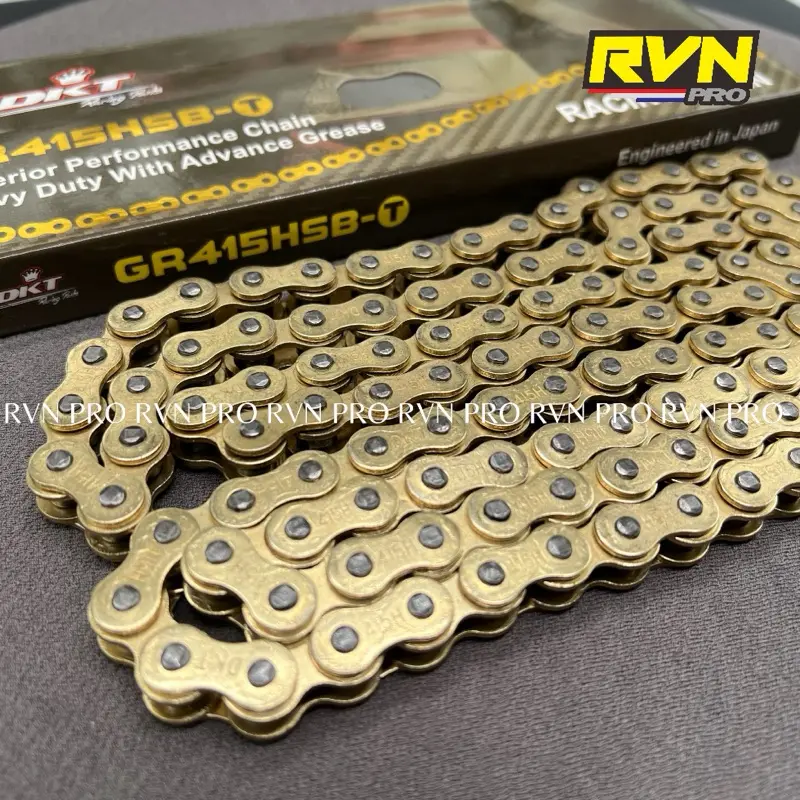 RANTAI RANTE RACING GOLD EMAS 428H 130L 415 H 130 HSBT DKT THAILAND PNP KE GEAR SSS 415 TIPIS ORIGINAL DKT THAILAND RVN