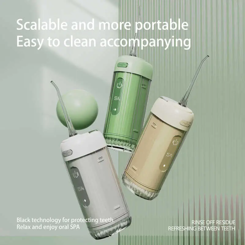 Oral Irrigator Portable Dental sser USB Rechargeable Water ss Tooth Pick 5 Jet Tip 200ml 3 Modes Teeth Cleaner