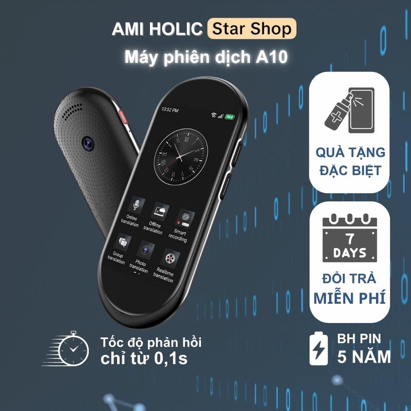 Máy phiên dịch A10 giọng nói 2 chiều 138 thứ tiếng, Wifi/4G, đọc sách điện tử, Mobile, Bàn Phím ereader  device Máy Đọc Sách máy phiên dịch  135 thứ tiếng
