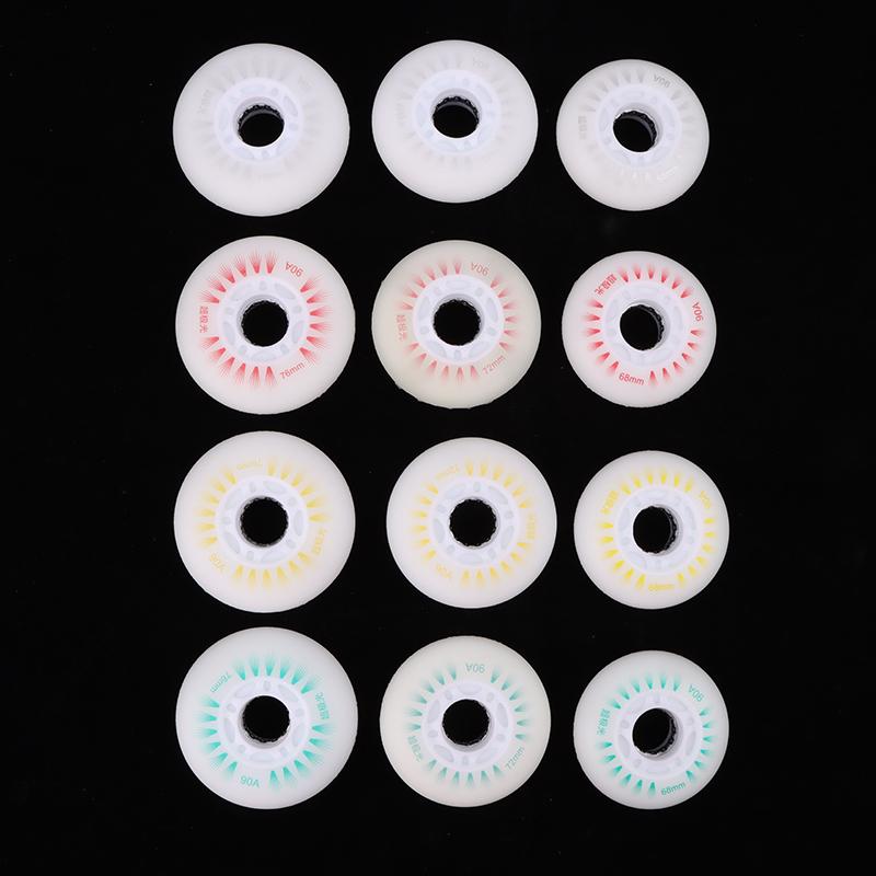 Product Introduction of 1Pc Flash Inline Skate Wheels 90A LED Lighting Skating Wheel Flash Wheels Sliding Roller Skating Shoes 76MM 72MM 68MM 25