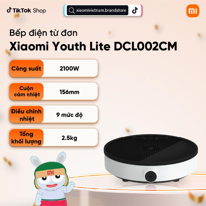Bếp từ đơn Xiaomi Youth Lite DCL002CM - Trắng - 2100W, công suất lớn