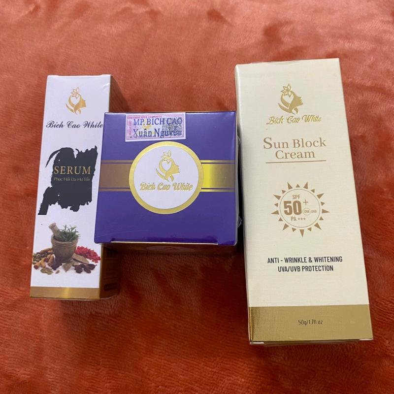 COMBO KEM DƯỠNG SERUM CHỐNG NẮNG BÍCH CAO Skincare