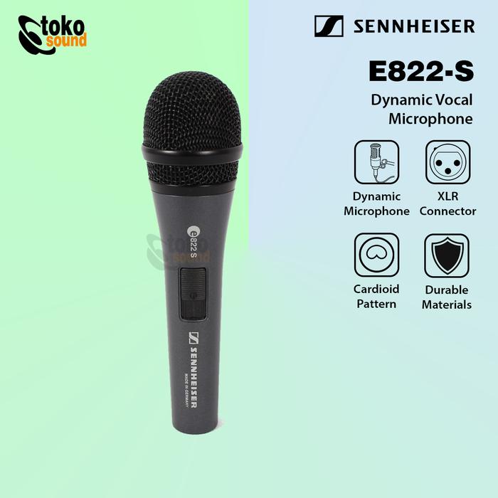 Gambar Sennheiser E822S E822 S - Dynamic Microphone With Switch Original dari Tokosound Proaudio Kota Administrasi Jakarta Barat Tokopedia