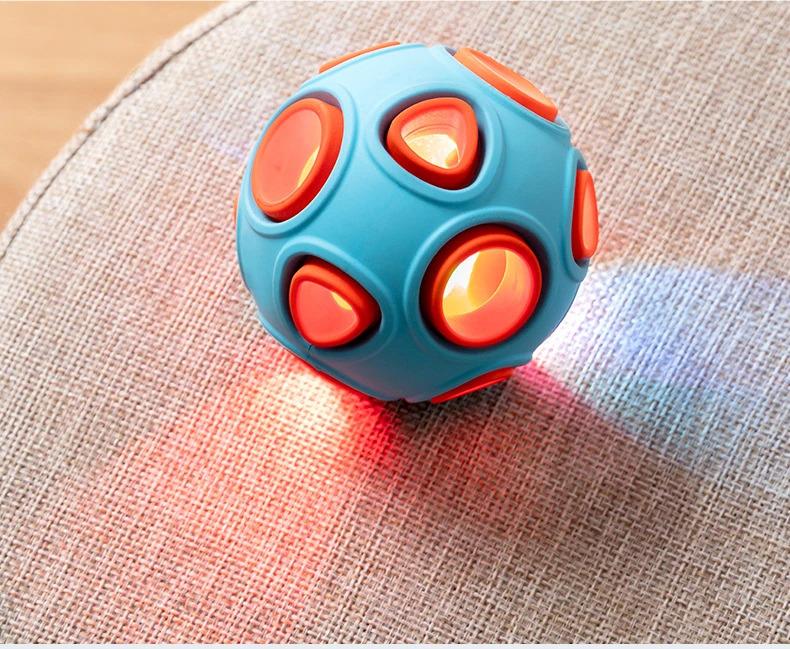 Product Introduction of Pet Toy Ball Ring Bite Resistant Sound Making Dog Toy Rubber Tooth Grinding Training Ball Pet Supplies Interactive Dog Toys 0